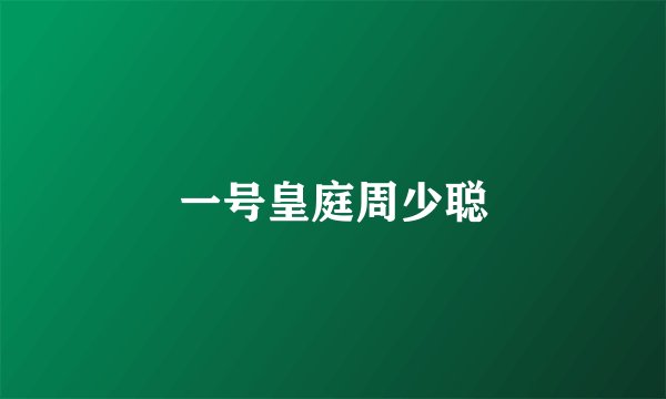 一号皇庭周少聪
