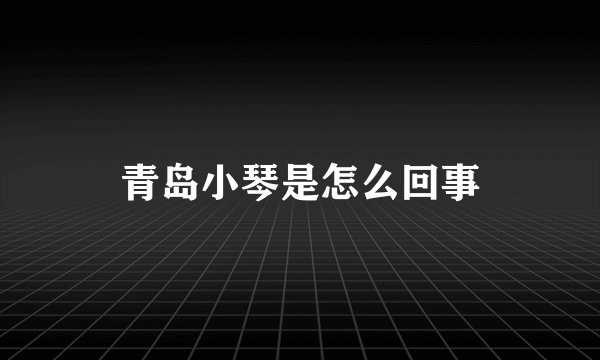 青岛小琴是怎么回事