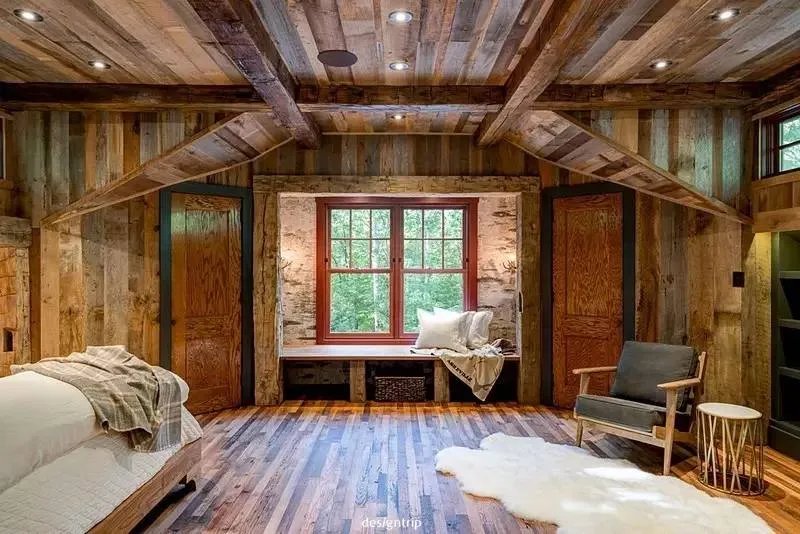 林中小屋，现代化乡村别墅