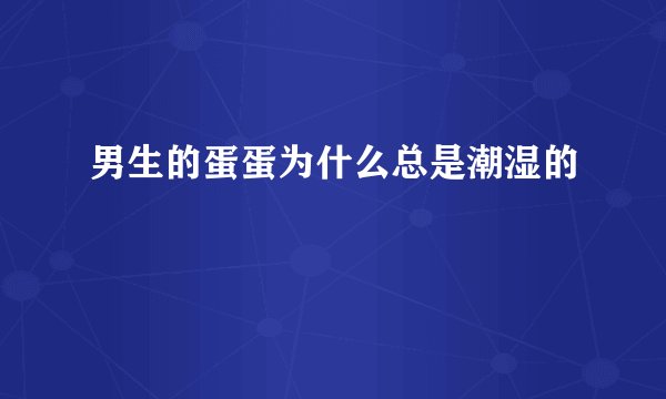 男生的蛋蛋为什么总是潮湿的