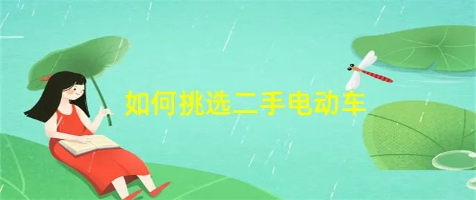 如何挑选二手电动车