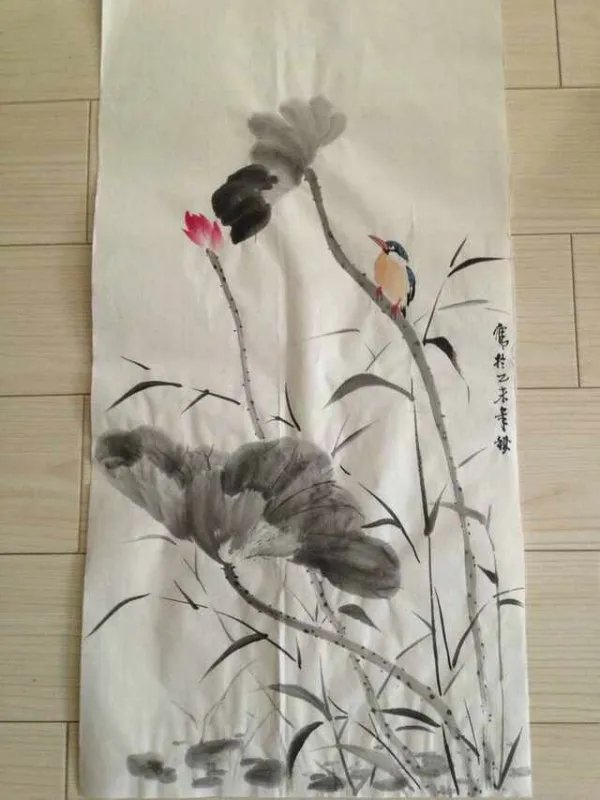 国画荷花图片