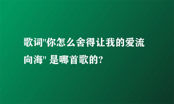 歌词