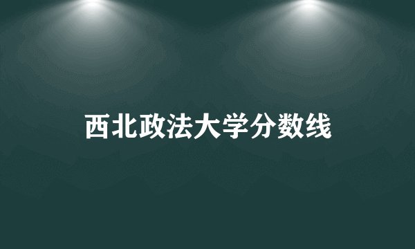 西北政法大学分数线