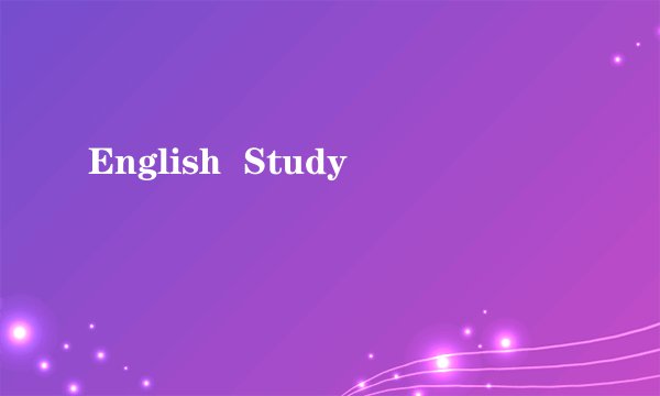 English Study