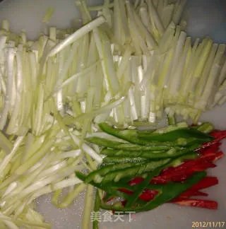 韭黄炒肉丝