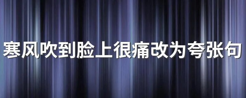 寒风吹到脸上很痛改为夸张句 什么是夸张