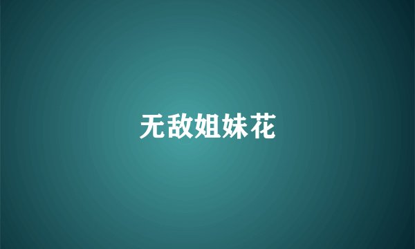 无敌姐妹花
