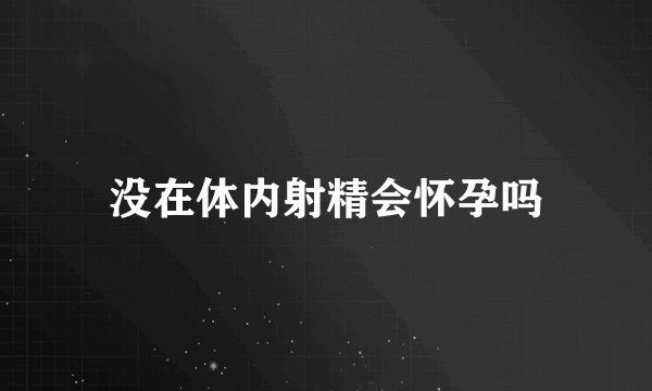 没在体内射精会怀孕吗