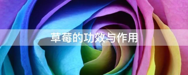 草莓的功效与作用