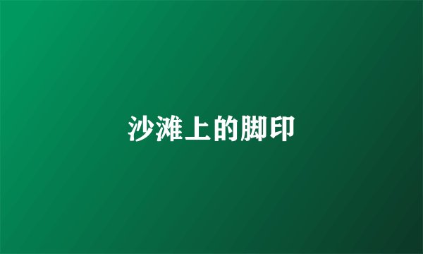 沙滩上的脚印