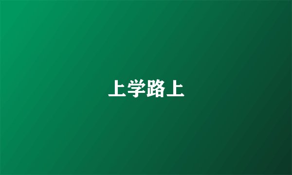 上学路上
