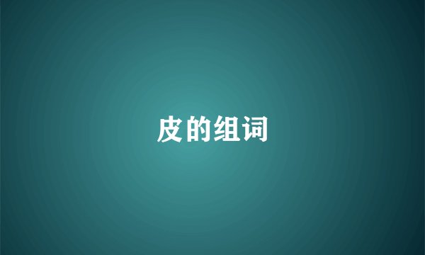 皮的组词