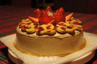 【我的烘培时间】新年快乐,龙年快乐,2012幸福快乐---新年蛋糕