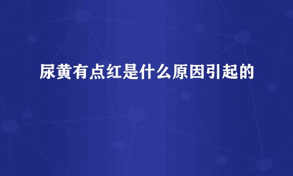尿黄有点红是什么原因引起的