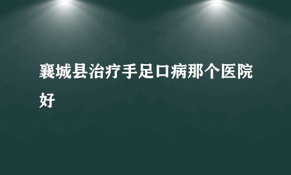 襄城县治疗手足口病那个医院好