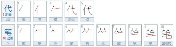 代笔是什么意思?