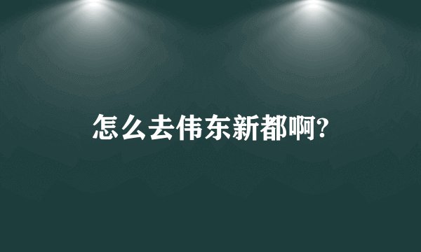 怎么去伟东新都啊?