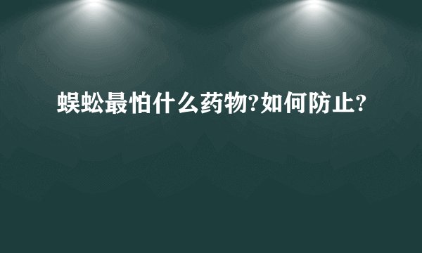 蜈蚣最怕什么药物?如何防止?