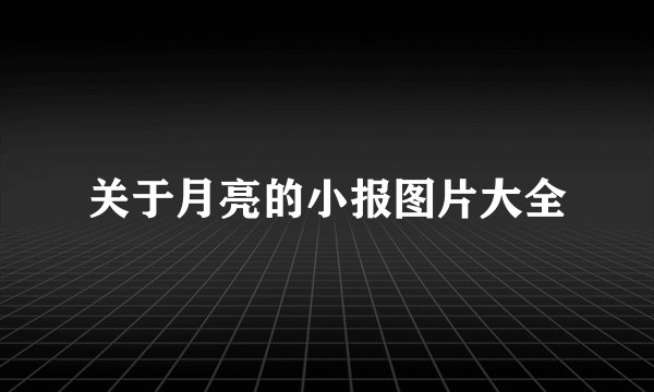关于月亮的小报图片大全