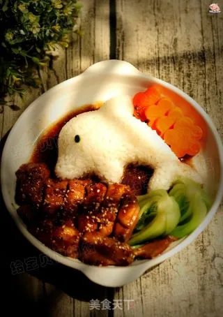 照烧鸡腿饭