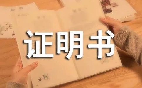 法人证明书